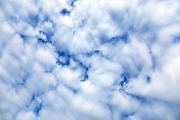 Image showing Cloudy blue sky (zenith)