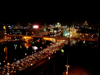 Image showing Moscow night scene