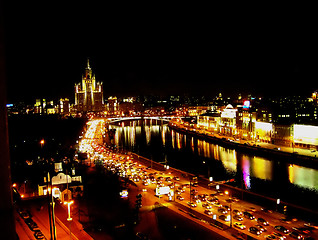 Image showing Moscow night scene