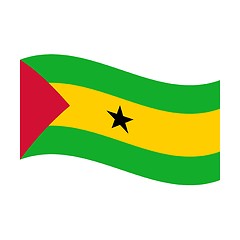 Image showing flag of sao tome and principe