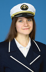 Image showing Portrait of the girl - captain