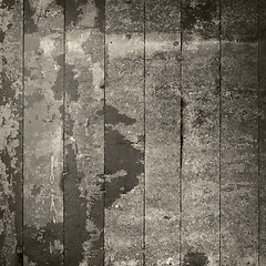 Image showing Aged grunge wooden painted wall background