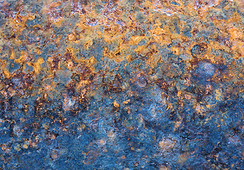 Image showing Grunge, rusty spotted colored surface