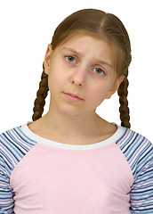 Image showing Sad young girl