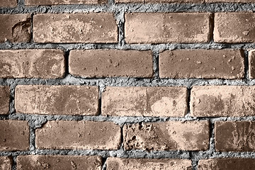 Image showing Brick wall of a building background