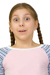 Image showing Surprise teenager girl