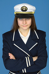 Image showing Portrait of the beautiful captain