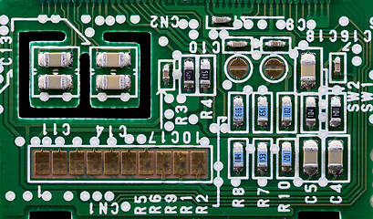 Image showing Fragment of an electronic plate