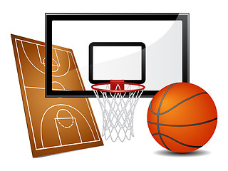 Image showing Basketball design elements
