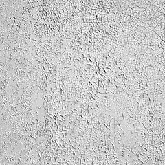 Image showing Painted peeled concrete gray wall