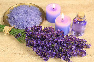 Image showing Spa candles