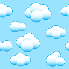 Image showing Abstract light blue sky background