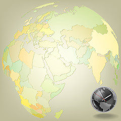 Image showing abstract background with globe