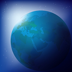 Image showing Abstract business background globe