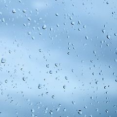 Image showing Texture from droplets of rain water