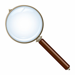 Image showing old magnifying glass