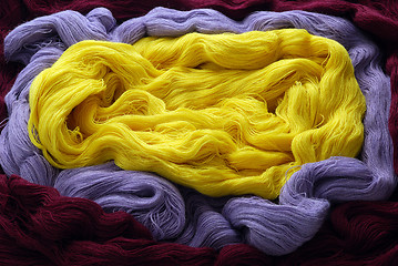 Image showing Colorful knitting yarn