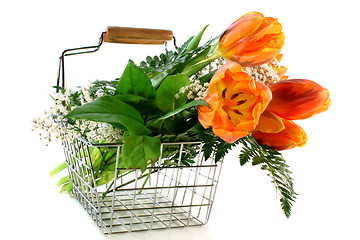 Image showing bouquet of tulips