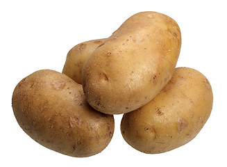 Image showing Potatoes, isolated