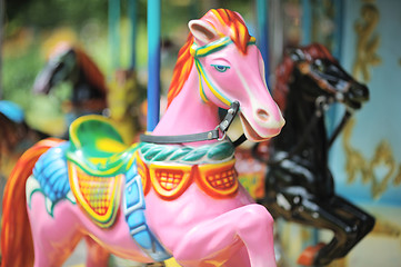 Image showing Carousel in City Park
