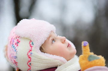 Image showing Girl in winter clothes.