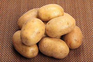 Image showing Potatoes on a mat