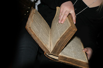 Image showing Girl with bible