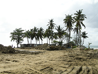 Image showing effects of hurricane Soufriere St. Lucia