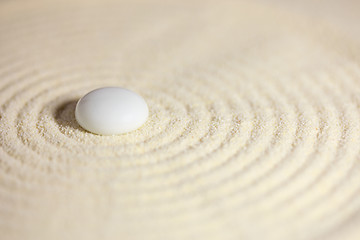 Image showing Japanese rock-garden in a miniature