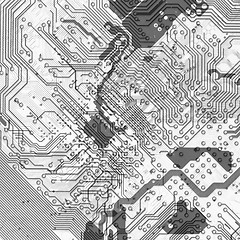 Image showing Abstract circuit board background in hi-tech style