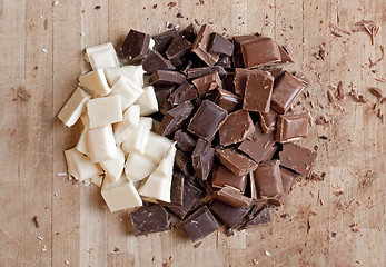 Image showing Close up of high quality handmade chocolate