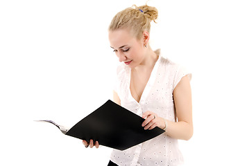 Image showing Young businesslady