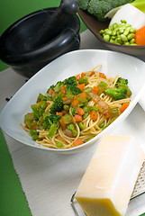 Image showing vegetable pasta