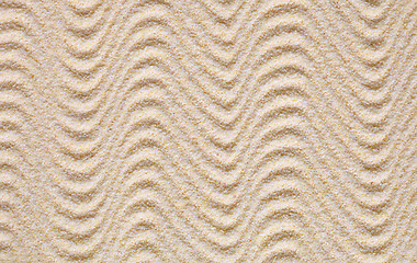 Image showing Texture from yellow sand with waves