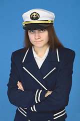 Image showing Portrait of the girl - captain