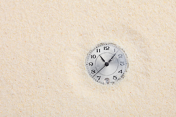 Image showing Ancient watch shipped in sand