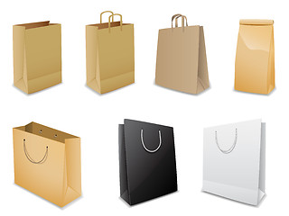 Image showing Set of vector paper bags