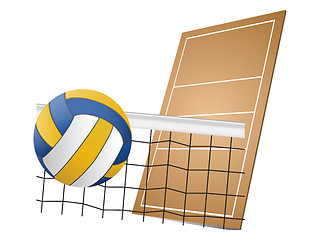 Image showing Volleyball design elements