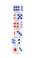 Image showing Six dice