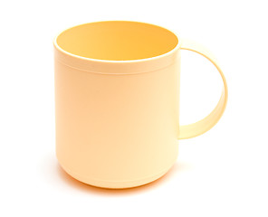 Image showing Empty plastic mug 