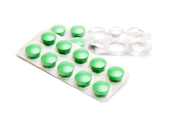 Image showing Green pills 
