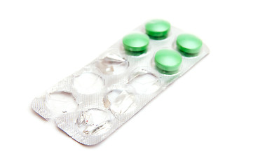 Image showing Green pills 