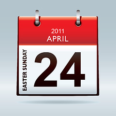 Image showing Easter Sunday calendar icon