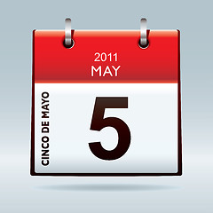 Image showing Cinco De Mayo calendar icon