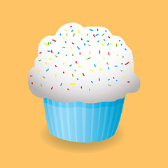 Image showing cartoon cupcake