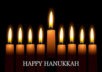 Image showing Hanukkah candles