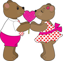 Image showing Lollipop Bears