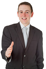 Image showing Friendly businessman