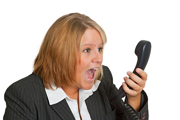 Image showing Angry businesswoman