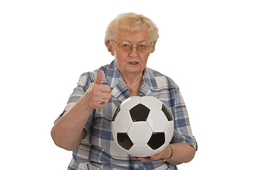 Image showing Soccer fan